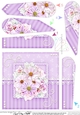 A Touch of Elegance Flowers, Lace & Pearls Fan Pyramage Topper