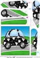 Funky Love Bug Car - Fan Pyramage Topper