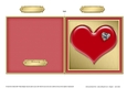 Romantic Enamel Heart - Cut and Fold Card 