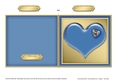 Romantic Enamel Heart - Cut and Fold Card 
