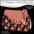 3D Shaped Card Kit - Pretty Daisy & Dots Fold Over Clutch Bag