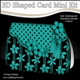 3D Shaped Card Kit - Pretty Daisy & Dots Fold Over Clutch Bag