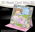 3D Easel Card Mini Kit - Cute Garden Girlz - Liz