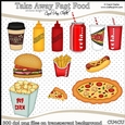 Take Away Fast Food - CU4CU Digital Clip Art Set