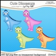 Cute Dinosaurs - CU4CU Digital Clip Art Set