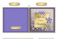Floral Elegance Birthday - Cut and Fold Card  
