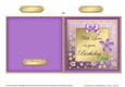 Floral Elegance Birthday - Cut and Fold Card  