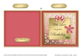 Floral Elegance Birthday - Cut and Fold Card  