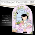 3D Shaped Card Kit - Country Cottage Girlz Suzi