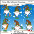 Cute Christmas Gnomes - CU4CU Digital Clip Art Set