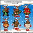 Christmas Rudolph - CU4CU Digital Clip Art Set