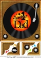 Number 1 Dad Record  - 8 x 8 Scalloped Corner Topper 