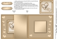 Romantic Love Heart - No-Hole Fold Back Card