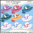 Lots of Bonnets - CU4CU Digital Clip Art Set