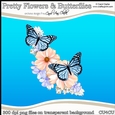 Pretty Flowers & Butterflies - CU4CU Digital Clip Art Set