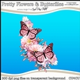 Pretty Flowers & Butterflies - CU4CU Digital Clip Art Set