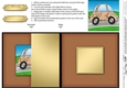 Funky Graffiti Car - No-Hole Fold Back Card