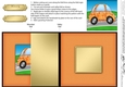 Funky Graffiti Car - No-Hole Fold Back Card
