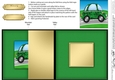 Funky Graffiti Car - No-Hole Fold Back Card