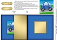 Funky Graffiti Car - No-Hole Fold Back Card