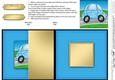 Funky Graffiti Car - No-Hole Fold Back Card