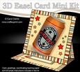 3D Easel Card Mini Kit - Beer Can - First Class Number One Geezer