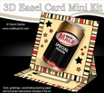 3D Easel Card Mini Kit - Beer Can - Real Male
