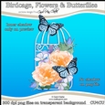 Birdcage, Flowers & Butterflies - CU4CU Digital Clip Art Set