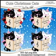 Cute Christmas Cats - CU4CU Digital Clip Art Set