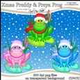 Christmas Freddy & Freya Frog - CU4CU Digital Clip Art Set