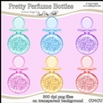 Pretty Perfume Bottles - CU4CU Digital Clip Art Set