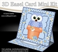 3D Easel Card Mini Kit - Flowerpot Friends - Cute Little Hoot Owl