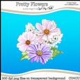 Pretty Flowers - CU4CU Digital Clip Art Set