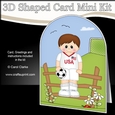 3D Shaped Card Kit - Little Footballer Plays for USA