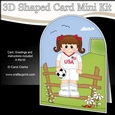 3D Shaped Card Kit - Little Footballer Plays for USA