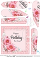 A Touch of Elegance Flowers, Pearls and Lace Fan Pyramage Topper