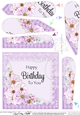 A Touch of Elegance Flowers, Pearls and Lace Fan Pyramage Topper