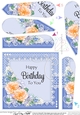 A Touch of Elegance Flowers, Pearls and Lace Fan Pyramage Topper