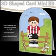 3D Shaped Card Kit - Little Footballer Plays for Exeter