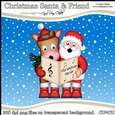 Christmas Santa & GiGi Horse - CU4CU Digital Clip Art Set