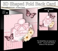 Perfume, Flowers & Lace - 3D Shaped No-Hole Fold Back Card with Decoupage Mini Kit