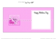 Mothers Day Flowers, Lace & Pearls square landscape insert