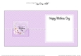 Mothers Day Flowers, Lace & Pearls square landscape insert