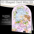 3D Shaped Card Kit - Country Cottage Girlz Liz