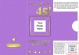 Add a Photo 45th Birthday Card with easy fold frame