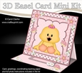 3D Easel Card Mini Kit - Cute Little Chick