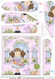 Rose Cottage Girlz - Fan Pyramage Topper