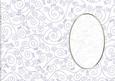 A5 Pretty Rose Swirls Card Front or Insert