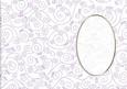 A5 Pretty Rose Swirls Card Front or Insert