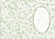 A5 Pretty Rose Swirls Card Front or Insert